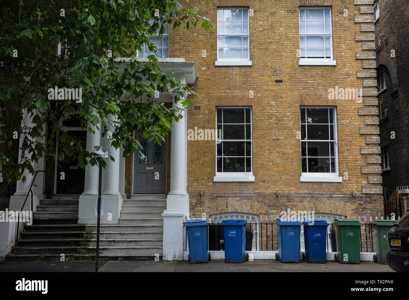 L'indirizzo residenziale di Boris Johnson MP per il Partito conservatore e fidanzata Carrie Symonds, London, England, Regno Unito Foto Stock