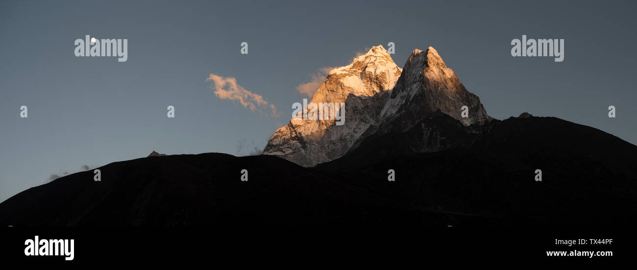 Il Nepal, Solo Khumbu, Everest, Ama Dablam Foto Stock