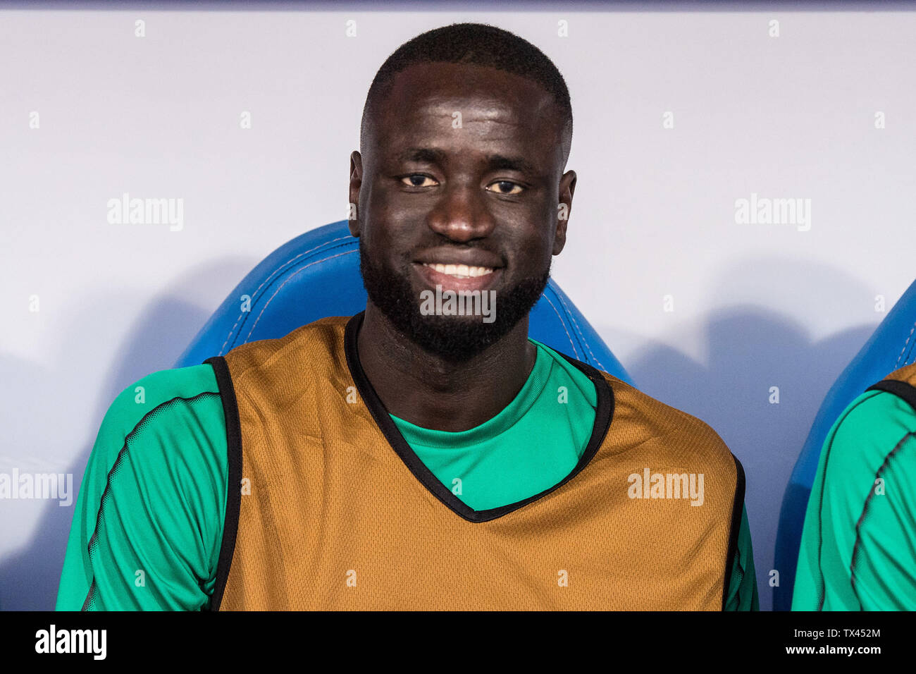 Il Cairo, Egitto - 23 giugno: Cheikhou Kouyaté del Senegal durante il 2019 Africa Coppa delle Nazioni Gruppo C match tra il Senegal e la Tanzania al 30 giugno Stadio su Giugno 23, 2019 a Il Cairo, Egitto. (Sebastian Frej/MB Media) Foto Stock