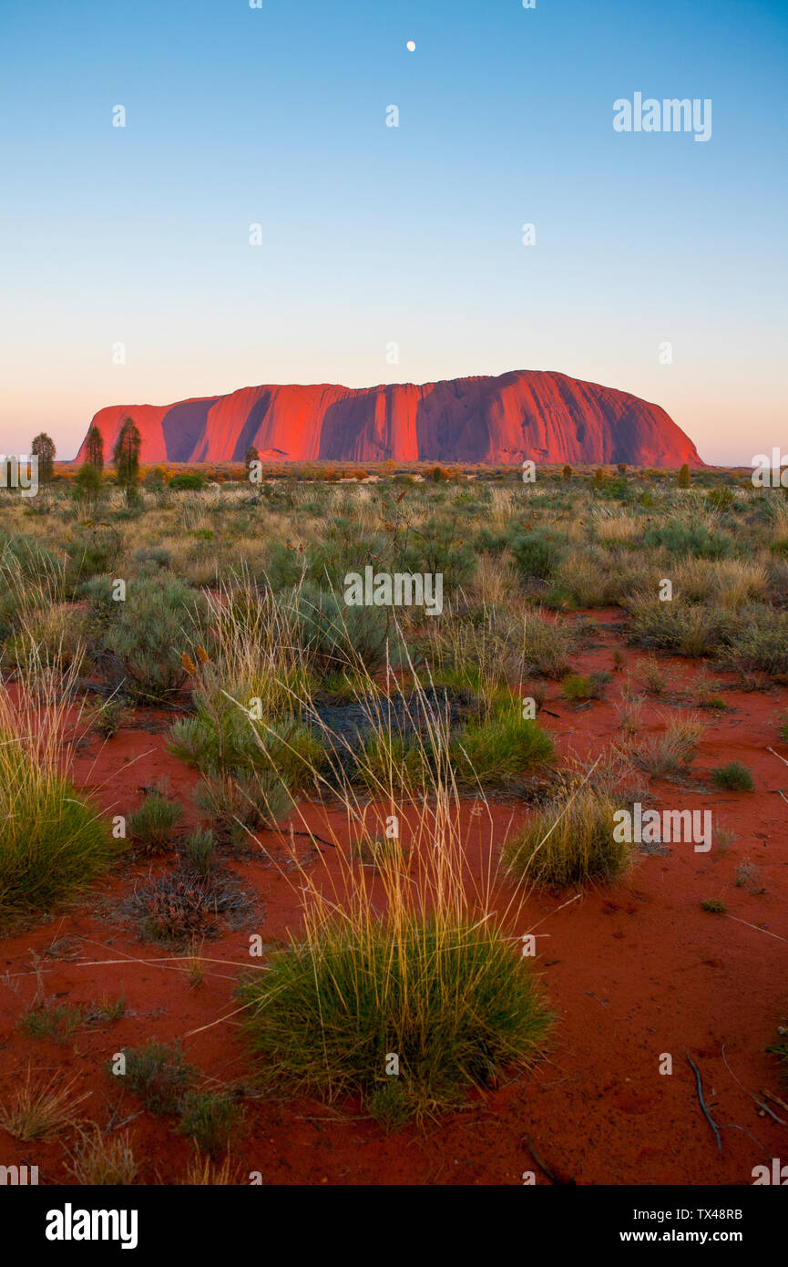 Uluru Ayers Rock, Territorio del Nord, l'Australia Foto Stock