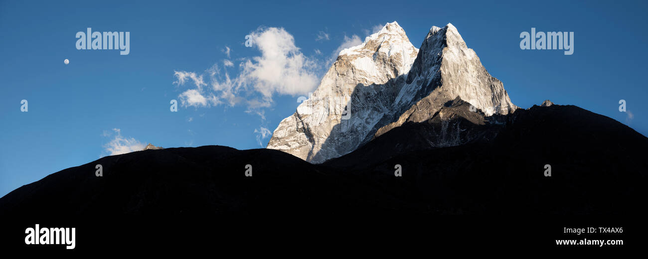 Il Nepal, Solo Khumbu, Everest, Ama Dablam Foto Stock