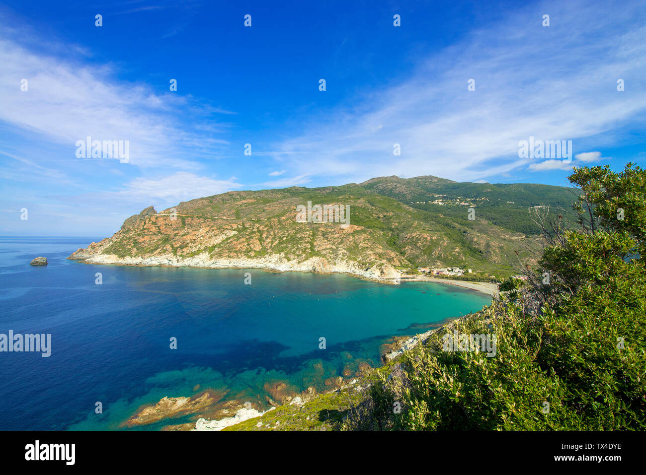 Francia, Corsica, mar ligure vicino a Saint Florent Foto Stock
