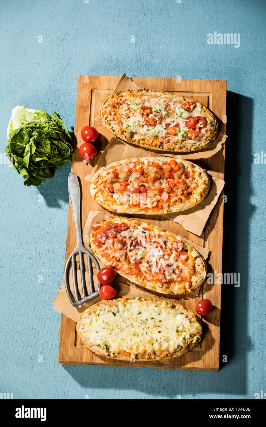 Pizza rustica di pane Foto Stock