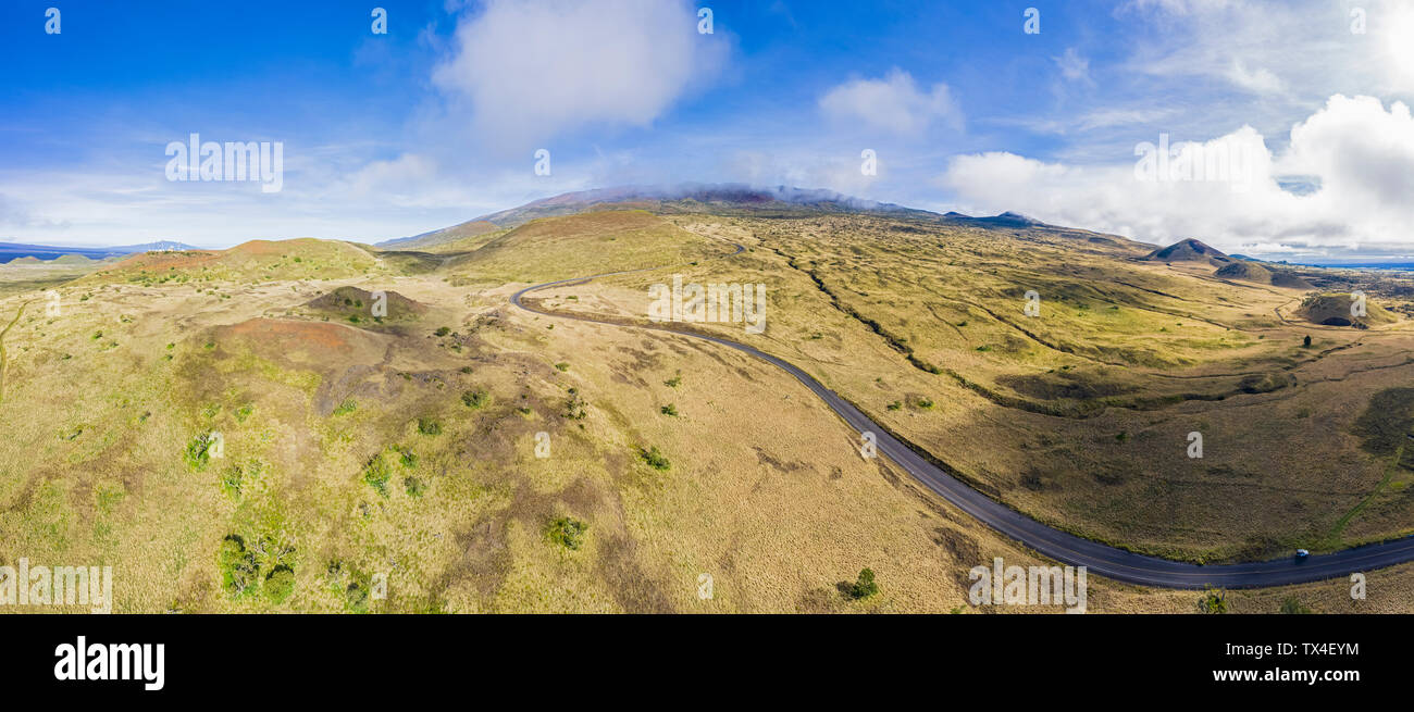 Stati Uniti d'America, Hawaii, Big Island, vista su Mauna Kea parco dello stato Foto Stock