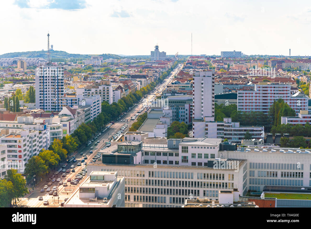 Germania, Berlin-Charlottenburg, vista la città dal di sopra Foto Stock