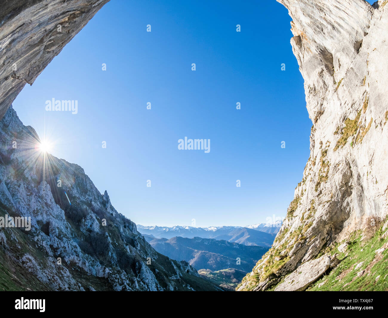 Spagna, Asturia, pena la Mea, Ojo de Buey, Foto Stock