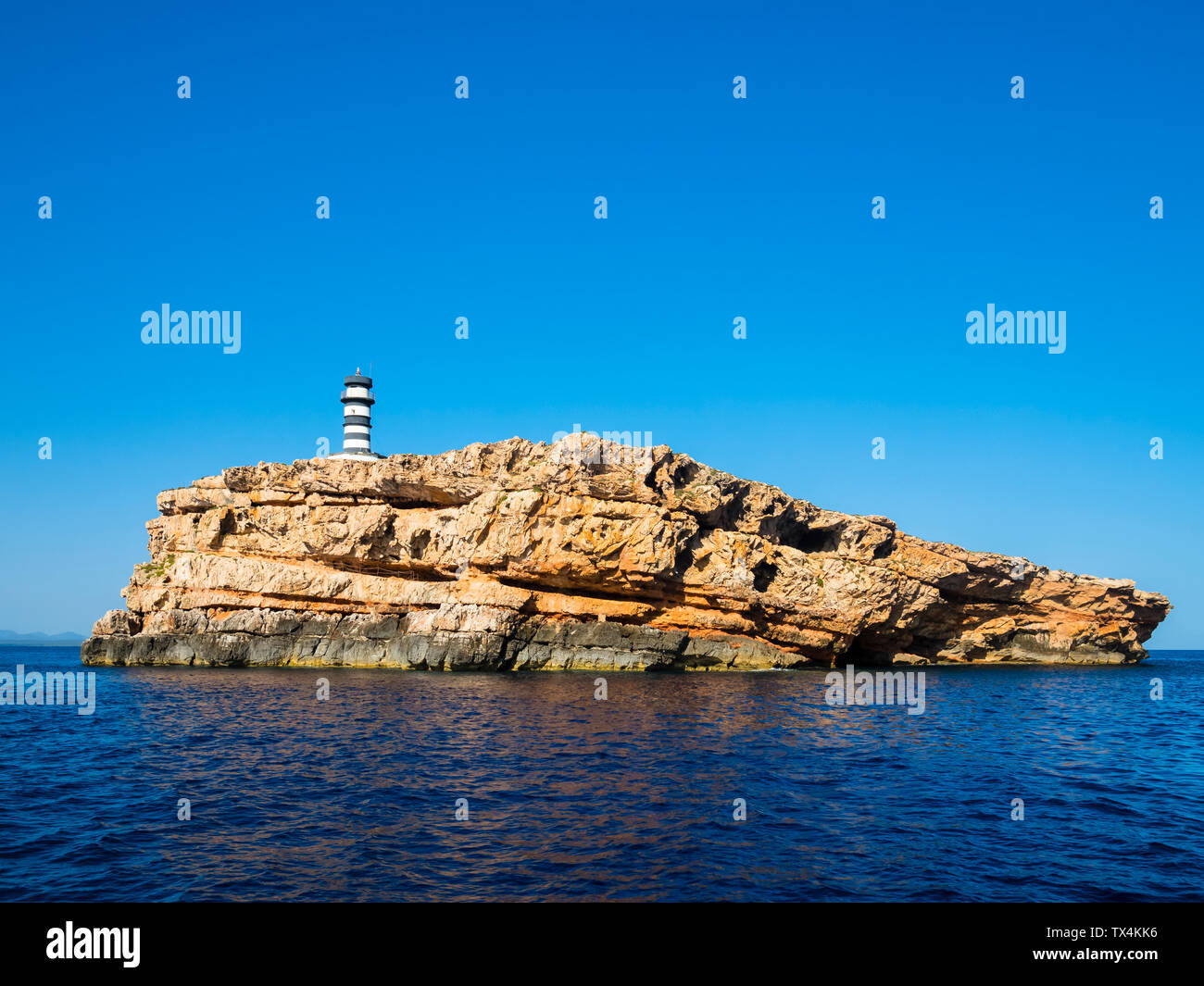 Isole Baleari Spagna, Mallorca, Colonia de Sant Jordi, arcipelago di Cabrera Maritime-Terrestrial nazionale, Isla Redona Foto Stock