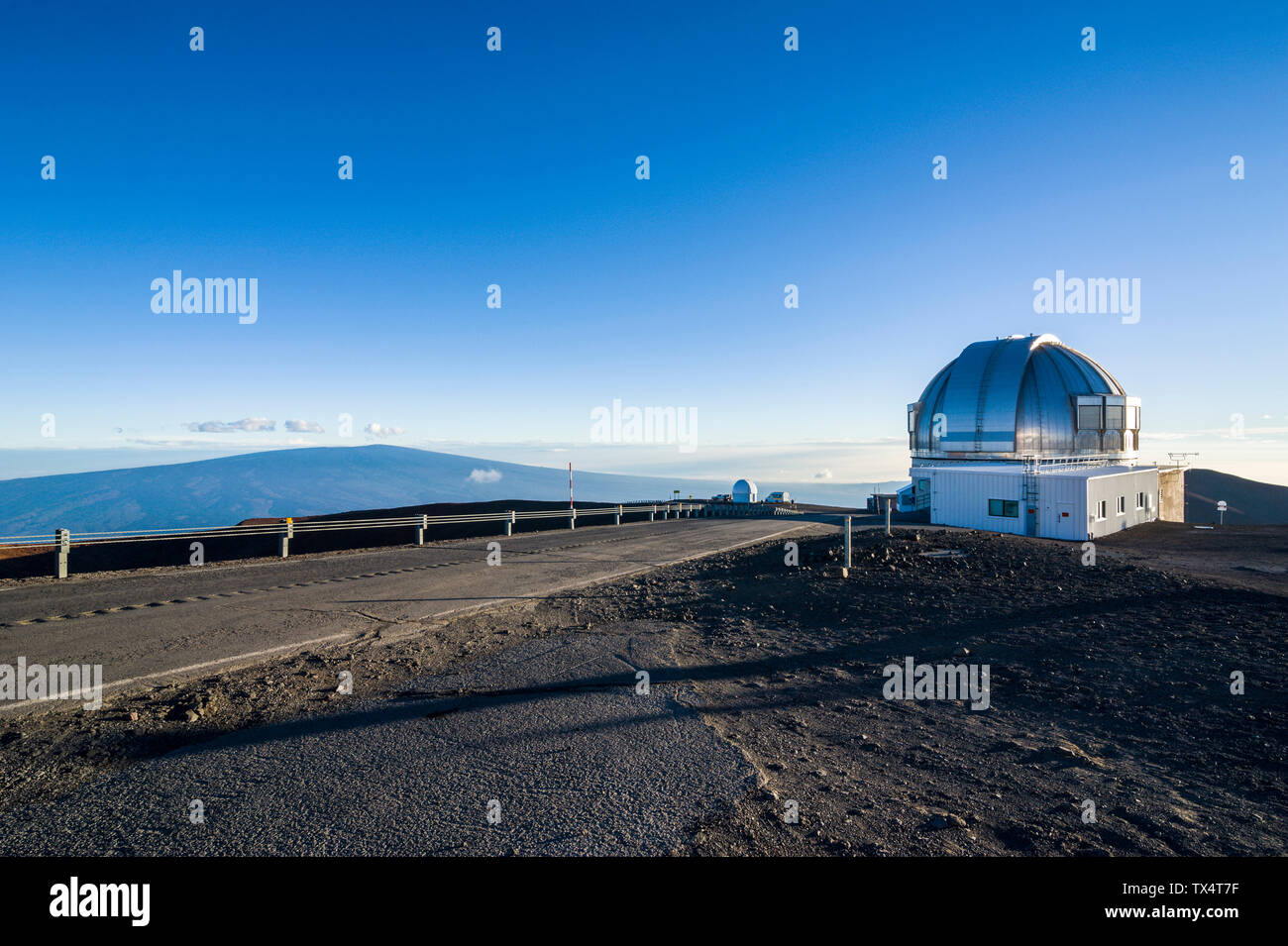 Stati Uniti d'America, Hawaii, Big Island, osservatorio sul Mauna Kea vulcano Foto Stock