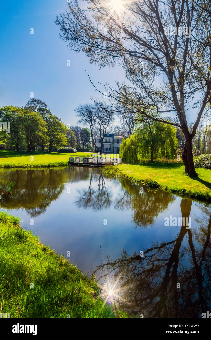 Zeeland, Domburg, parco di una villa Foto Stock