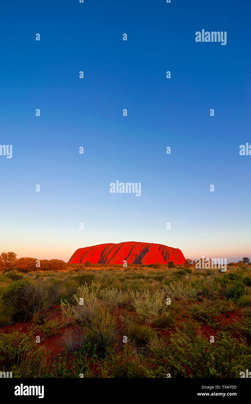 Uluru Ayers Rock, Territorio del Nord, l'Australia Foto Stock