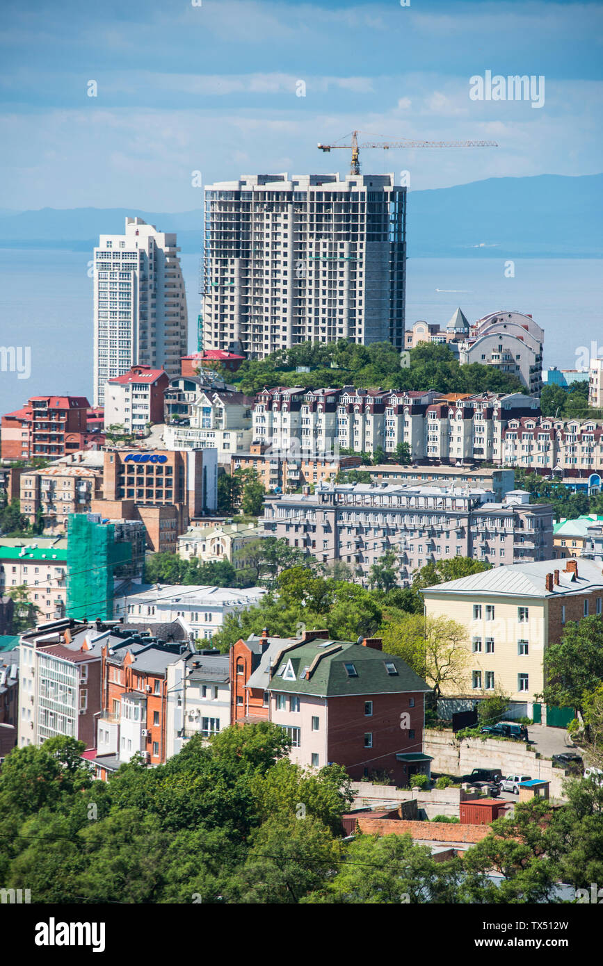 Outlook su Vladivostok, Russia Foto Stock