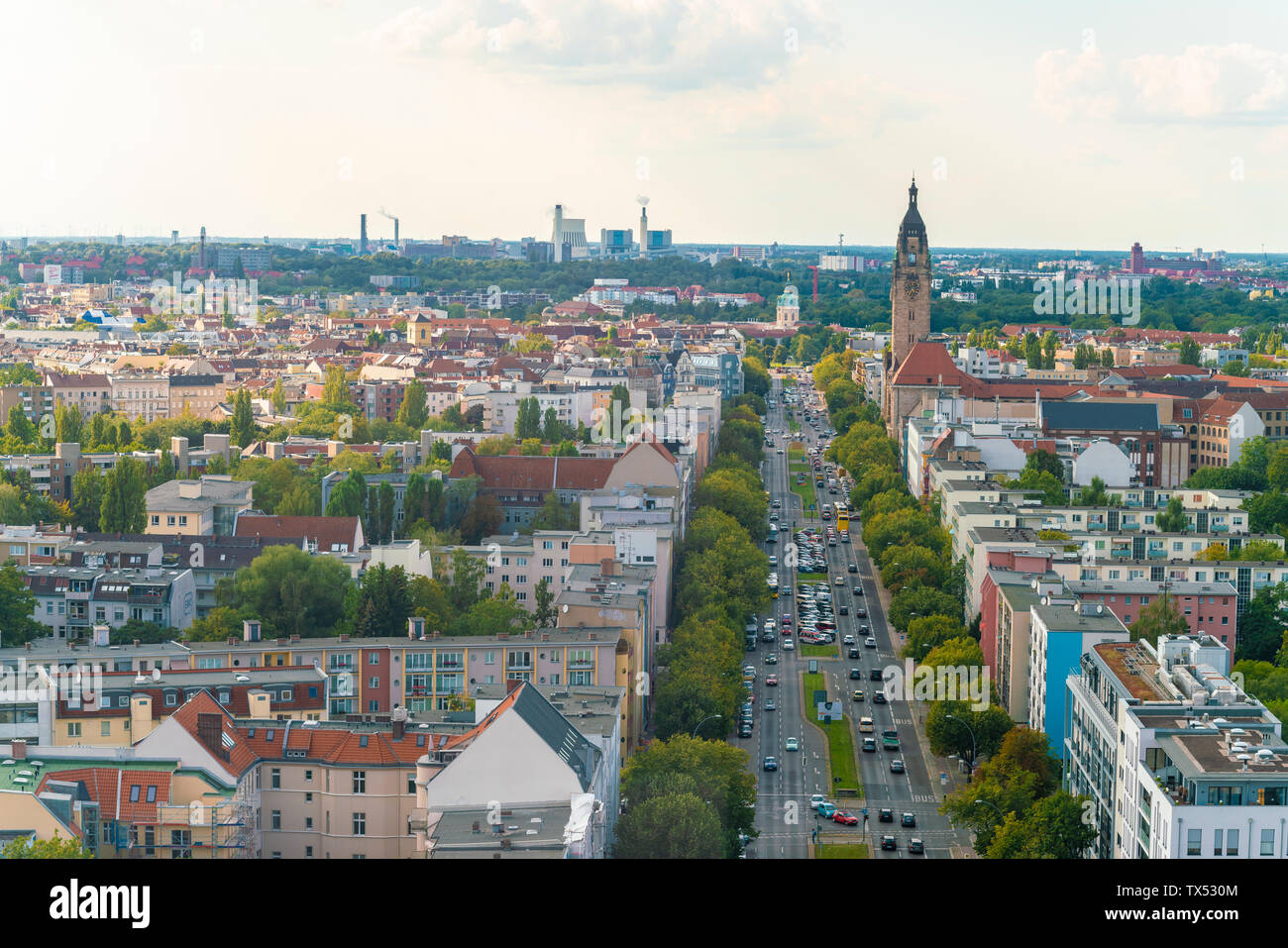 Germania, Berlin-Charlottenburg, vista la città dal di sopra Foto Stock