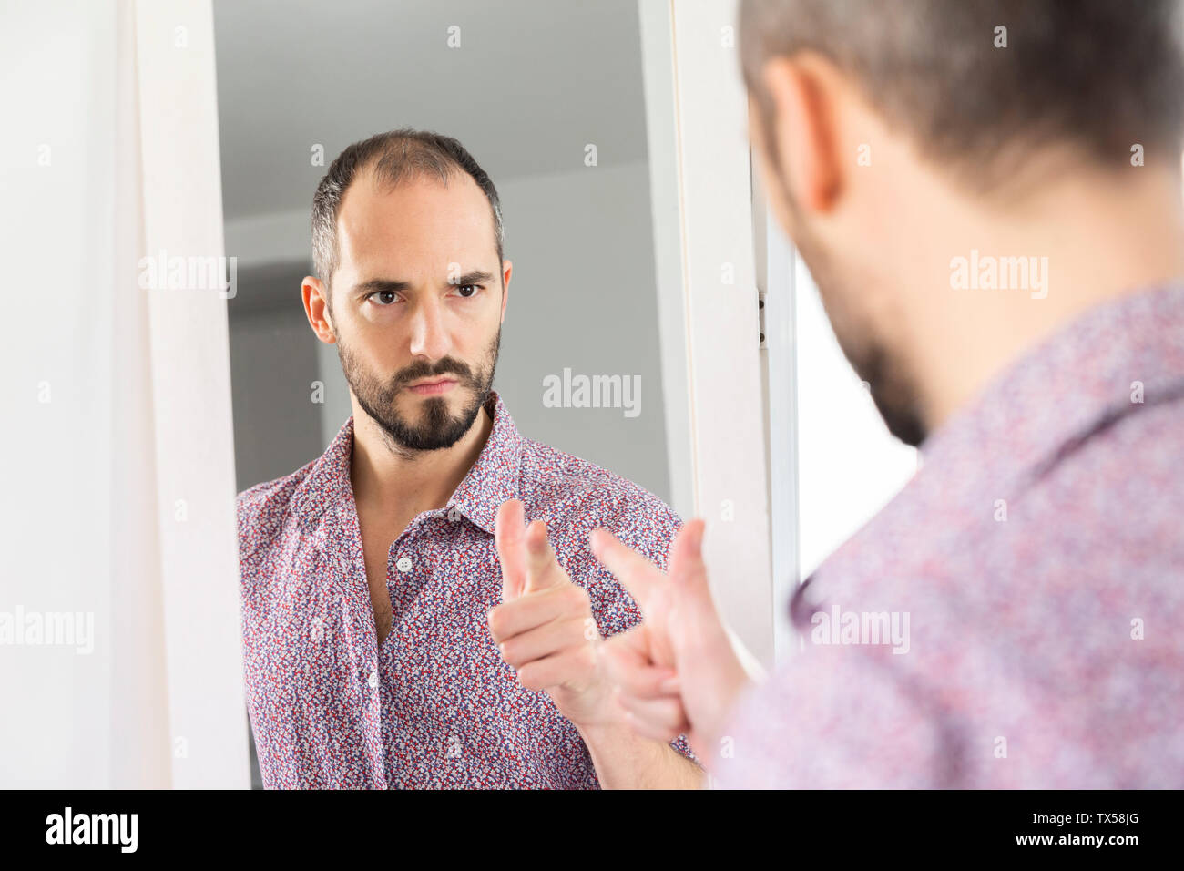 La fiducia in sé stessi. Foto Stock