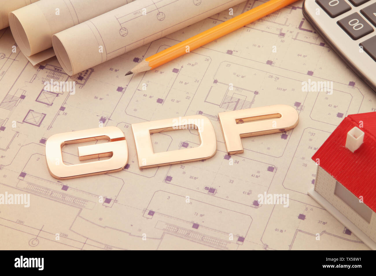 Concetto di prodotto nazionale lordo Foto Stock