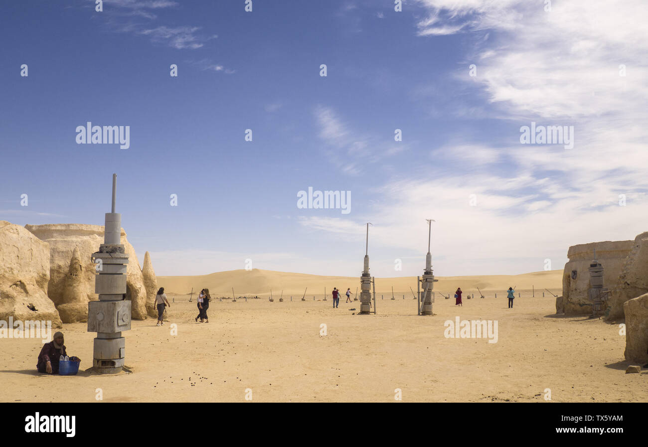 Tunisia - 20/05/2019 Star wars - vecchio filmato decorazione Foto Stock