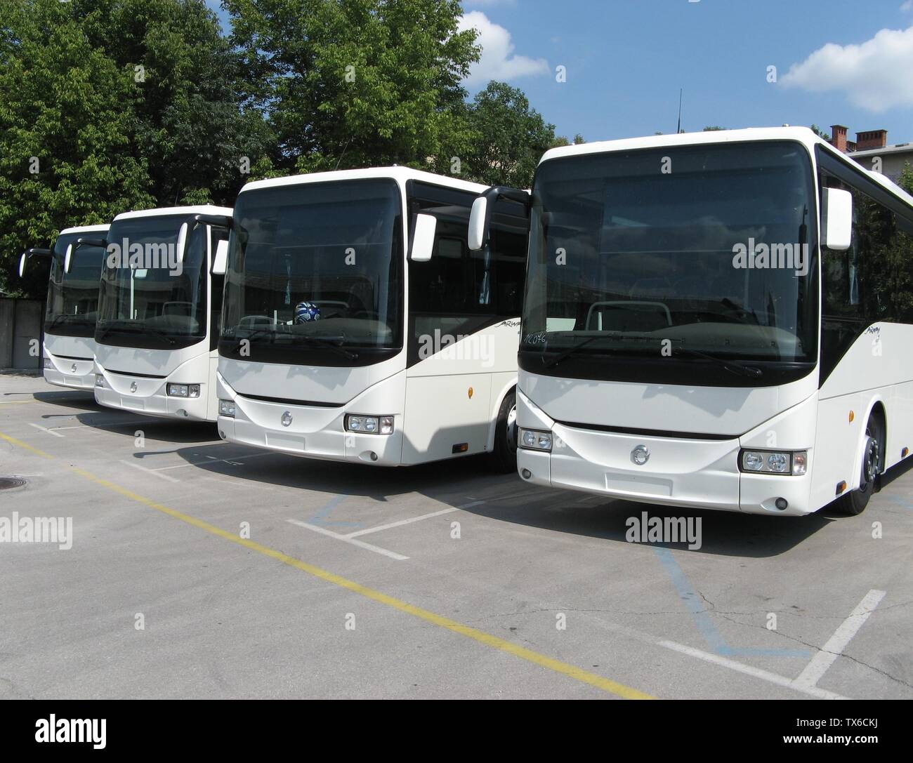 SlovenÅ¡Äina: Irisbus arway v lasti podjetja LPP, sikan v remizi.; 9 luglio 2013 (data di caricamento originale); Lavori Propri; Mich973 su sloveno pedia; Foto Stock