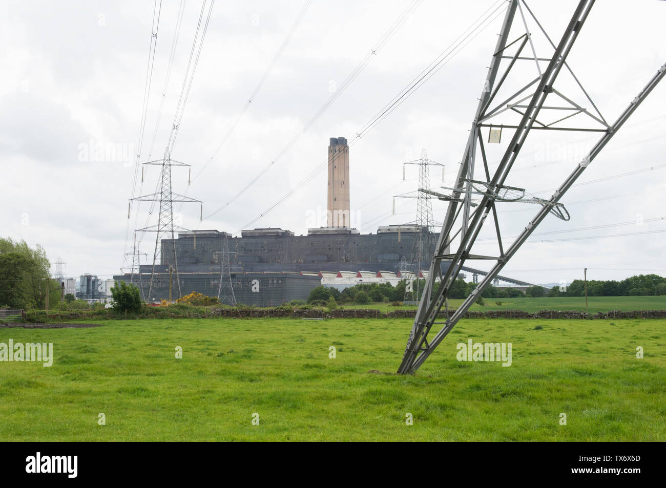 Di Longannet power station vicino a Kincardine - Fife, Scozia Foto Stock