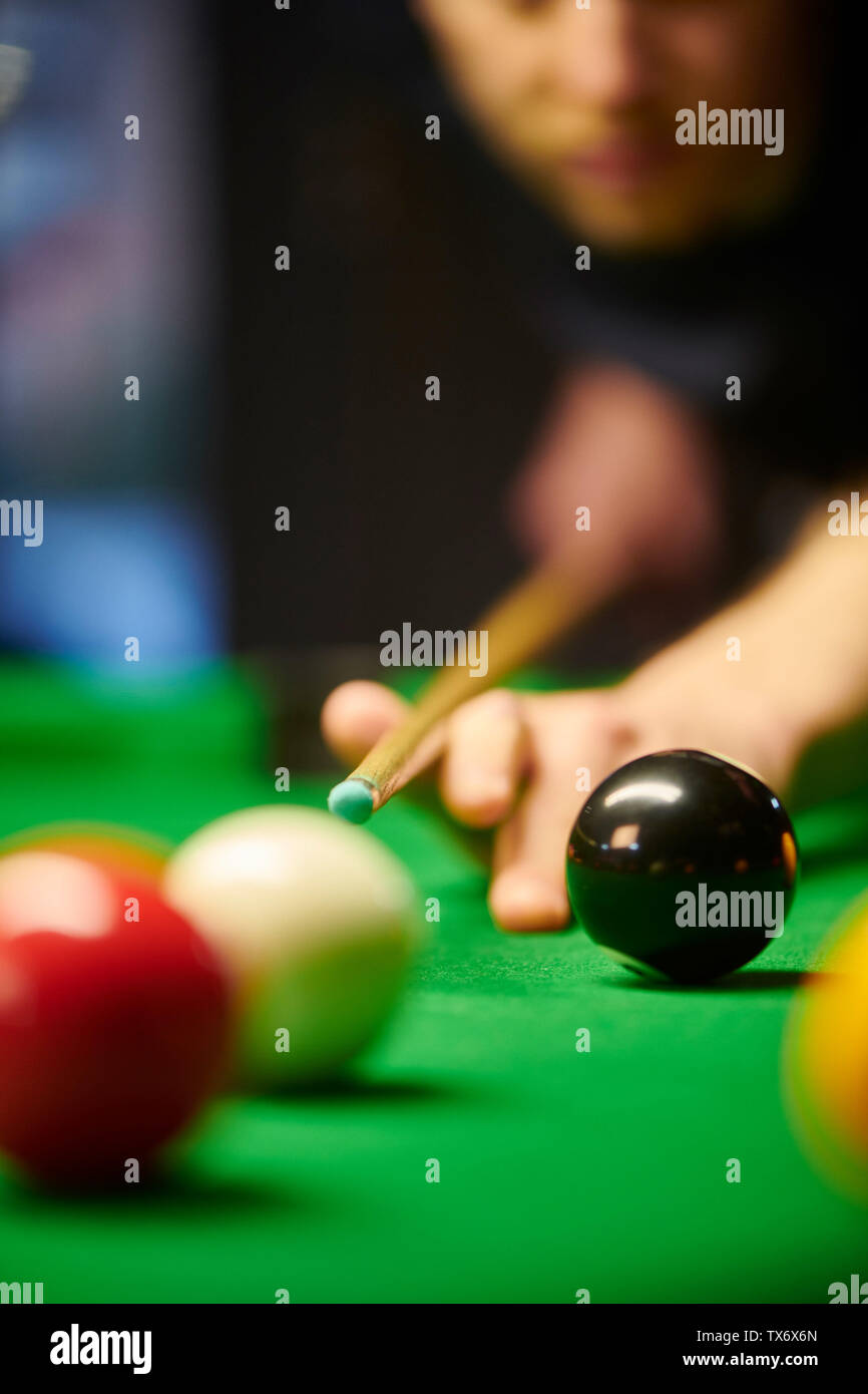 Gioco del pool Foto Stock