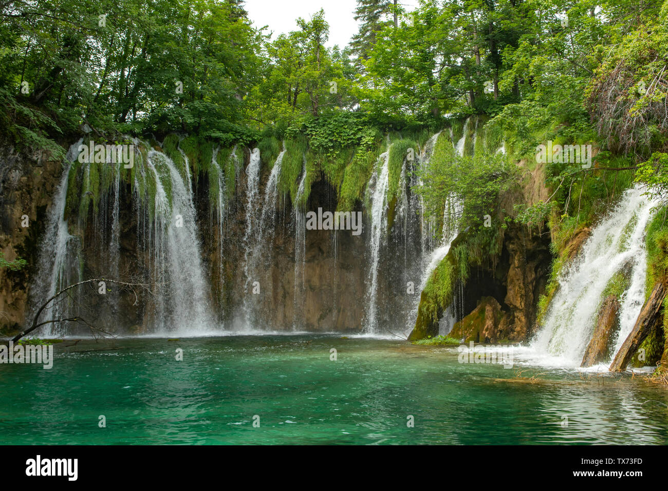 Galovacki Buk cascata, il Parco Nazionale dei Laghi di Plitvice, Croazia Foto Stock