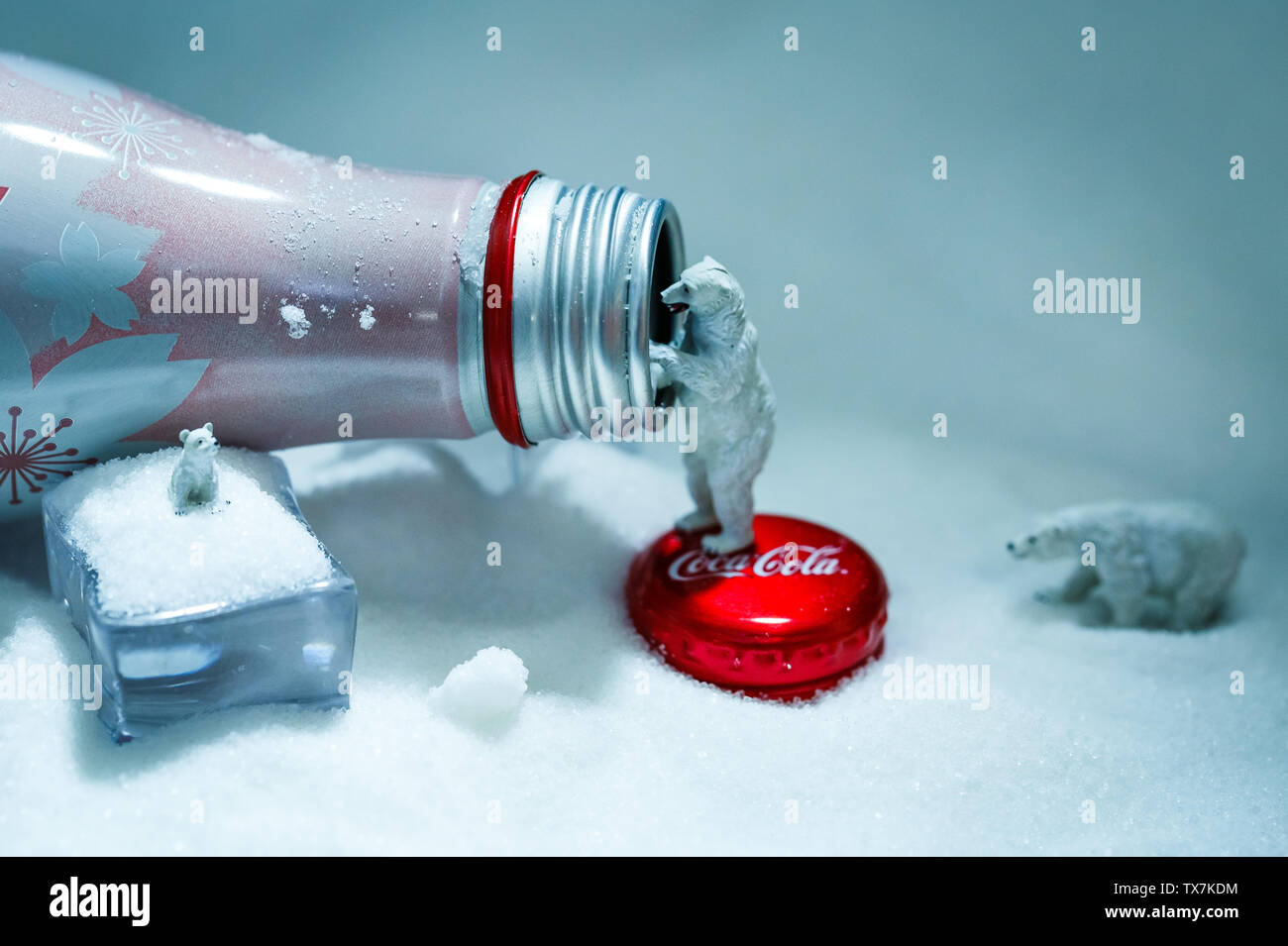 Creative fotografia in miniatura Foto Stock