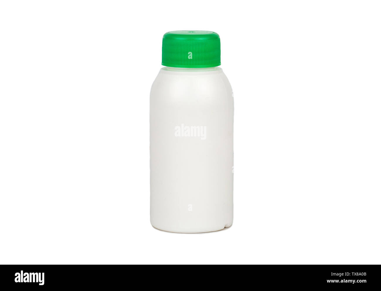 Luce la bottiglia di plastica isolati su sfondo bianco Foto Stock
