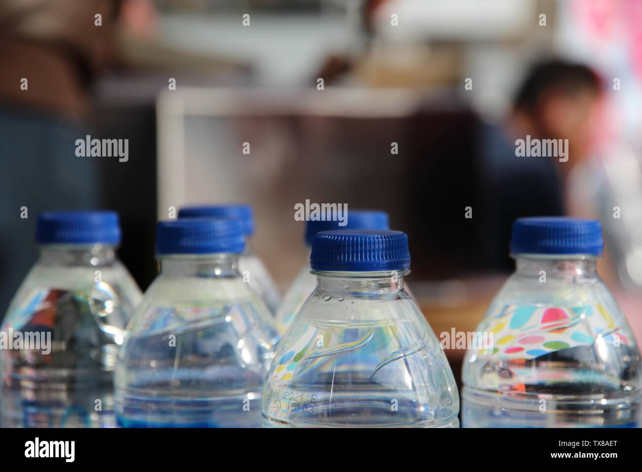 Acqua Minerale in bottiglia Foto Stock