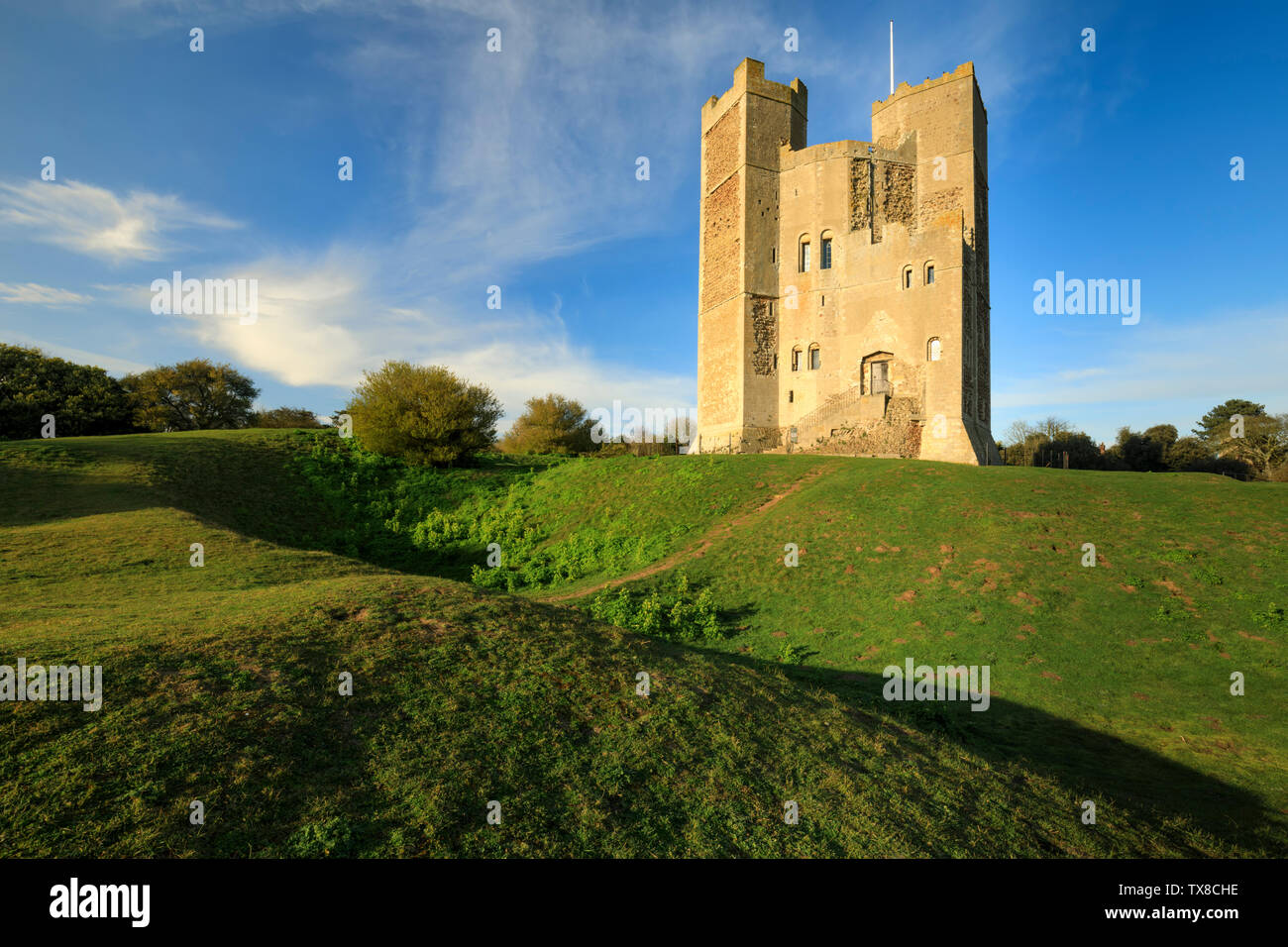 Orford Castle in Suffolk Foto Stock
