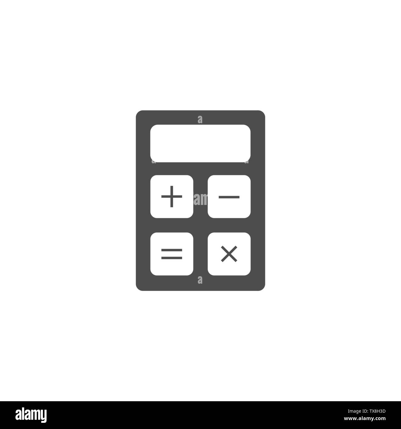 Illustrazione Vettoriale, design piatto. Attività icona Calcolatrice Illustrazione Vettoriale