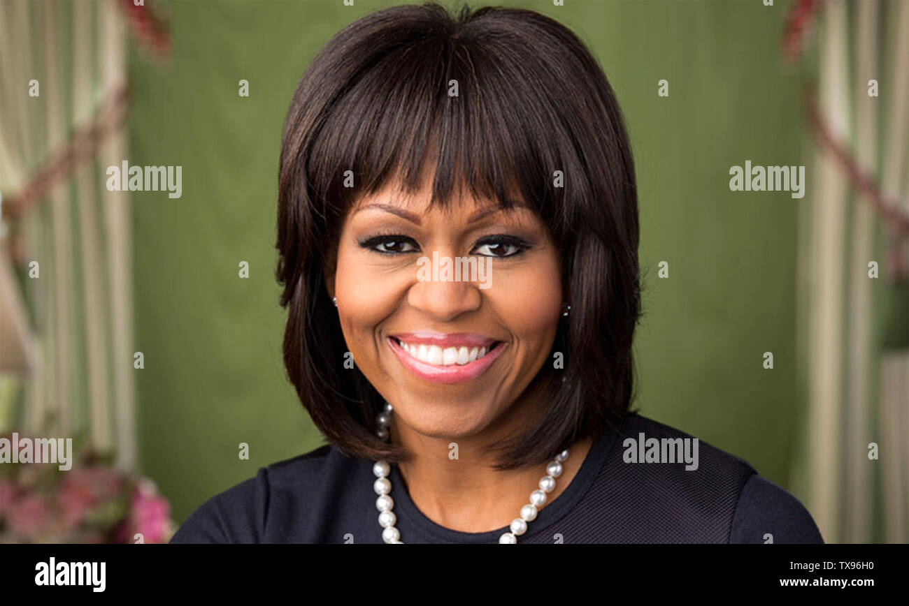 MICHELLE OBAMA moglie del Presidente degli Stati Uniti Barack Obama circa 2015. Foto: Casa Bianca Foto Stock