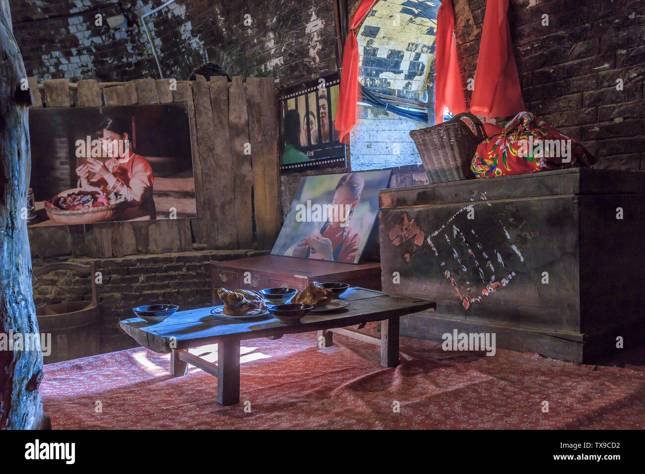 Vecchi oggetti Kang Foto Stock