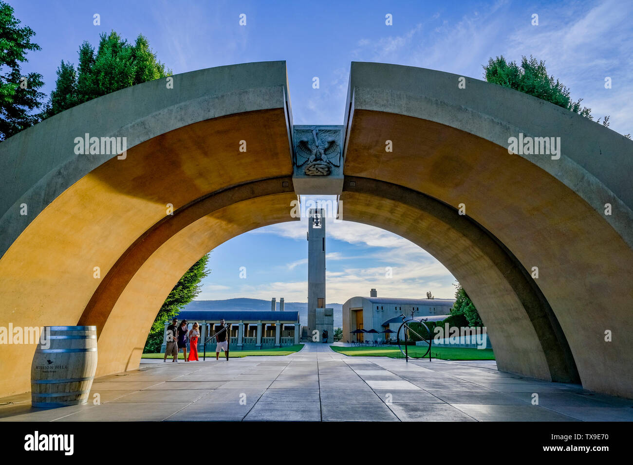Mission Hill Winery, West Kelowna, Okanagan Valley, British Columbia, Canada Foto Stock