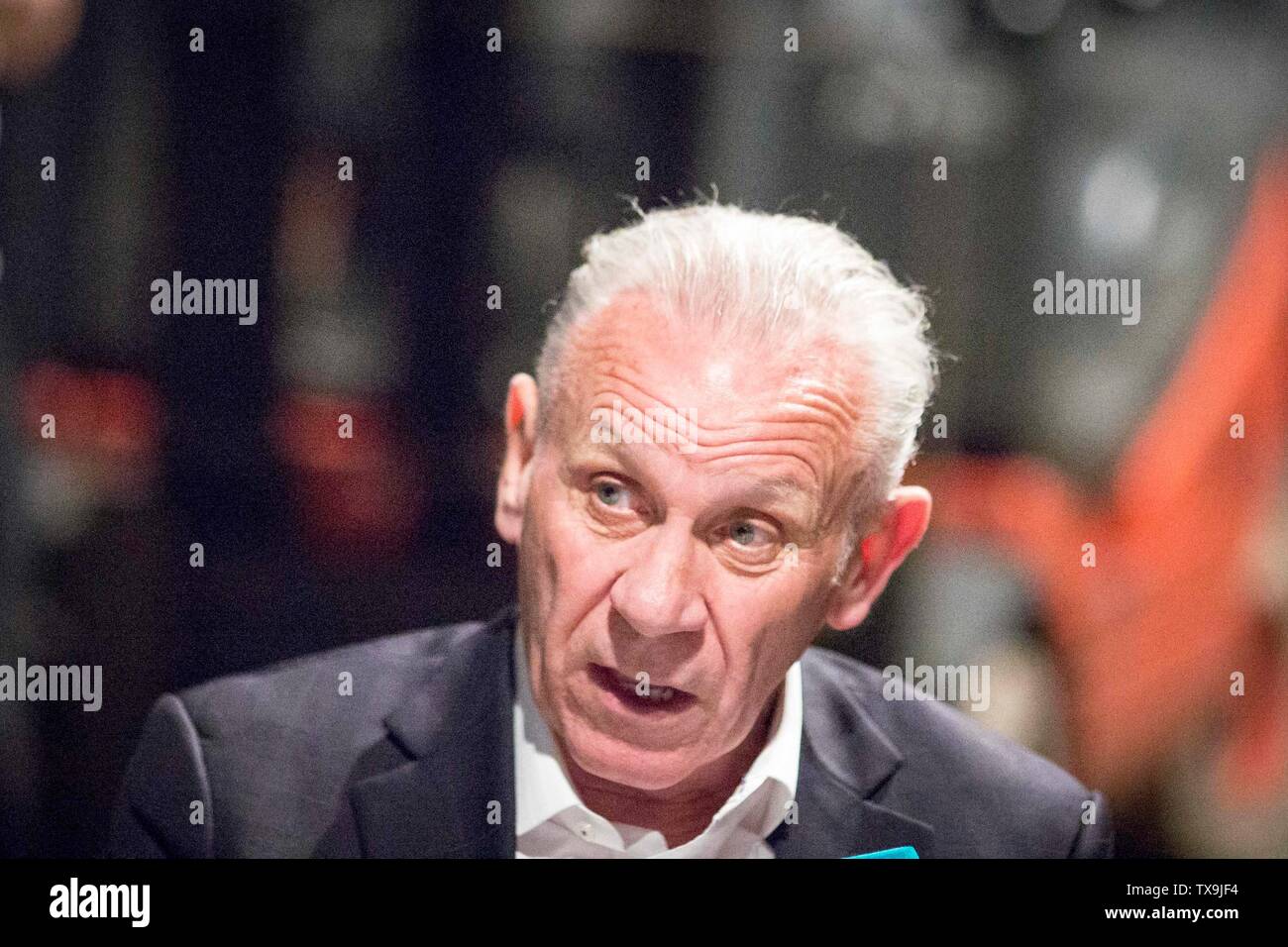 Peter Reid si è schierato a Leeds per un rally di tipo REP (anti Brexit) Foto Stock