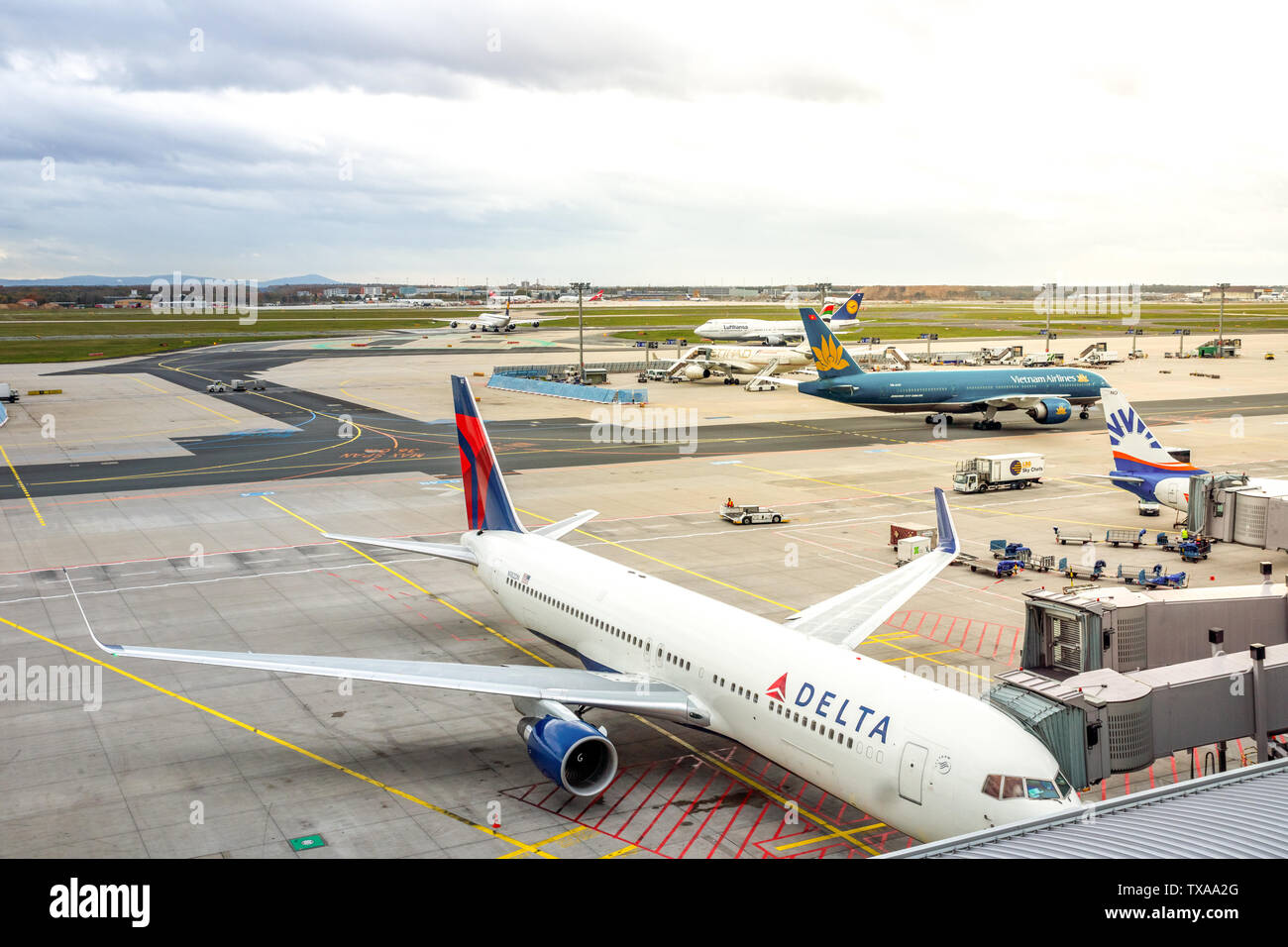 Aeroporto di Francoforte sul Meno, Foto Stock