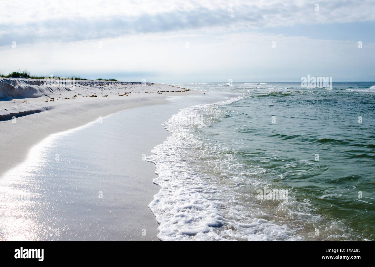 Tropical Costa del Golfo ocean beach scena di paesaggio. Bellissima scenic tourist travel percorso di destinazione. Rilassante sulla costa del Golfo mare spiagge. Foto Stock