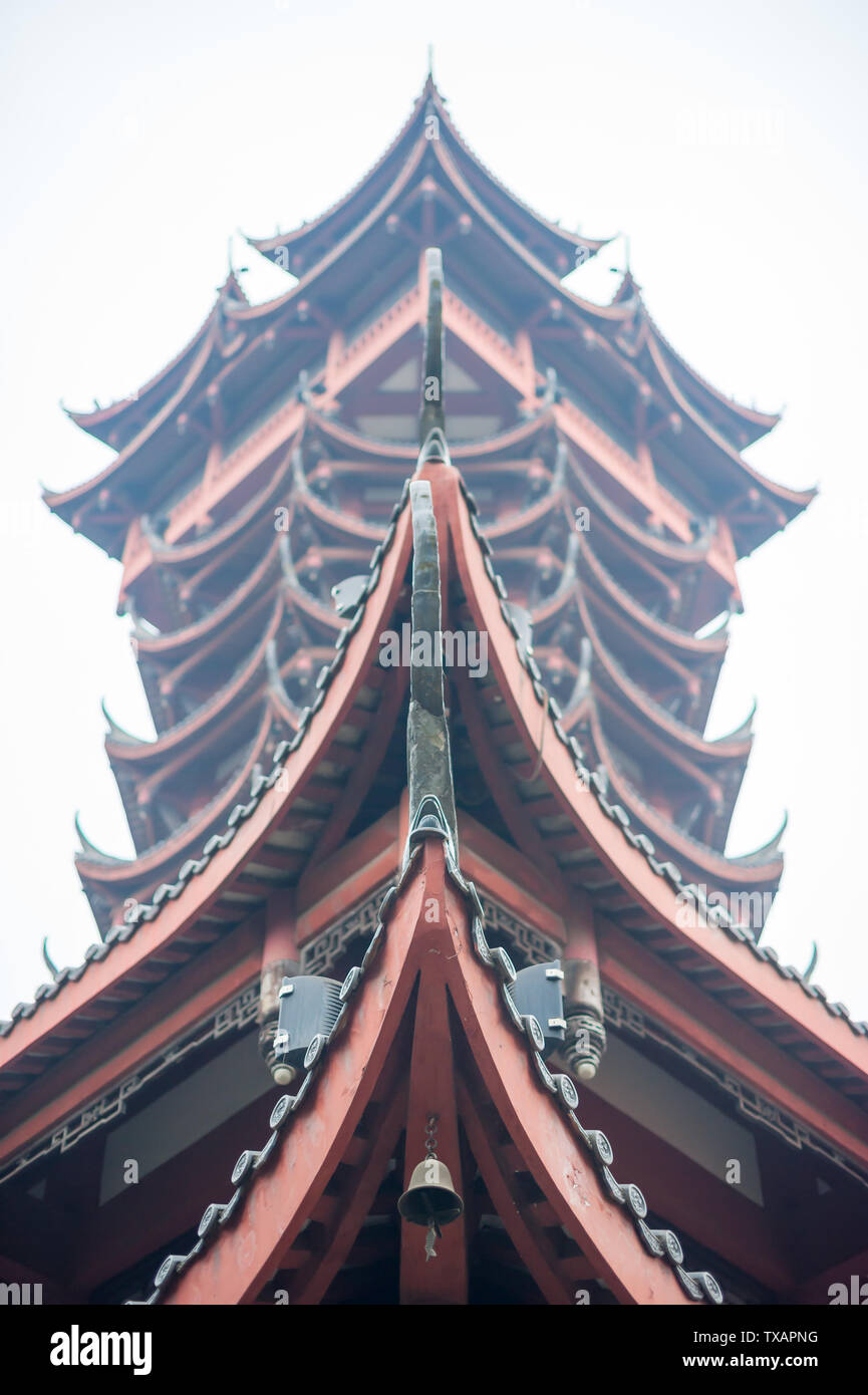 Torre di montagna Tazi, Chengdu Foto Stock