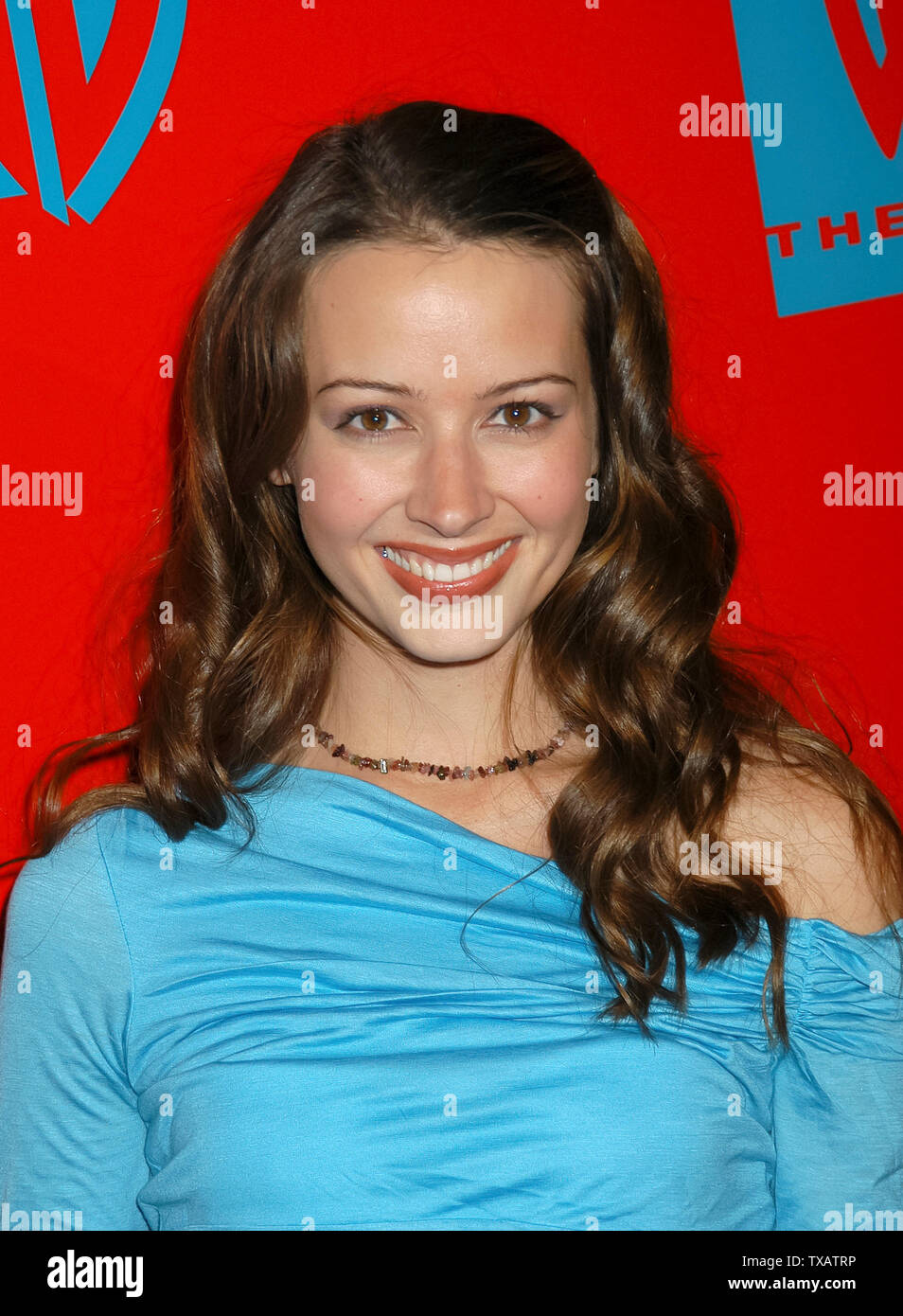 Amy Acker al WB della rete 2004 tutte le Star Party a Hollywood & Highland area in Hollywood, CA. La manifestazione ha avuto luogo martedì, 13 gennaio 2004. Foto di: SBM / PictureLux - Riferimento File # 33790-3155SMBPLX Foto Stock