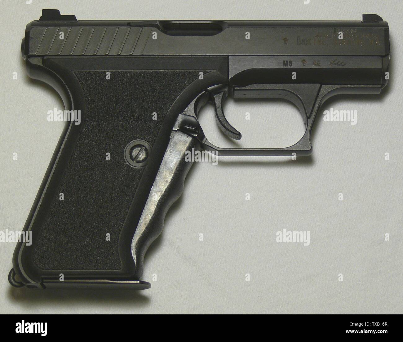 Pistola P7M8. Calibro 9 mm Parabellum.; http://en.pedia//Image:P7M8cortland.jpg; Cortland; Foto Stock