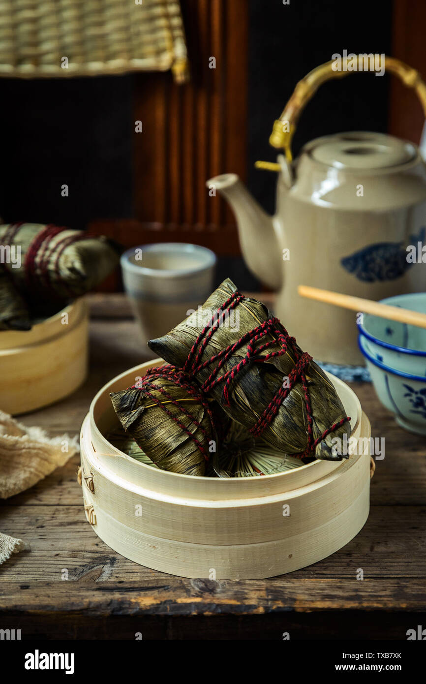 Gnocchi di patate sul Dragon Boat Festival Foto Stock