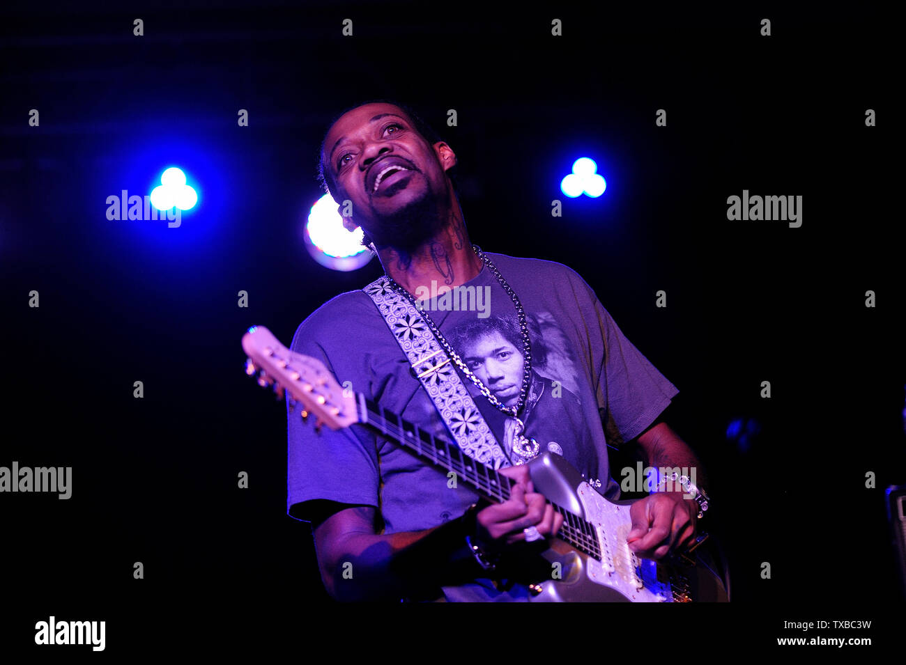 Eric Gales, (alias Raw Dawg) (nato il 29 ottobre 1974, Memphis Tennessee, hard rock, blues, heavy metal, musicista, cantautore,foto Kazimierz Jurewicz, Foto Stock