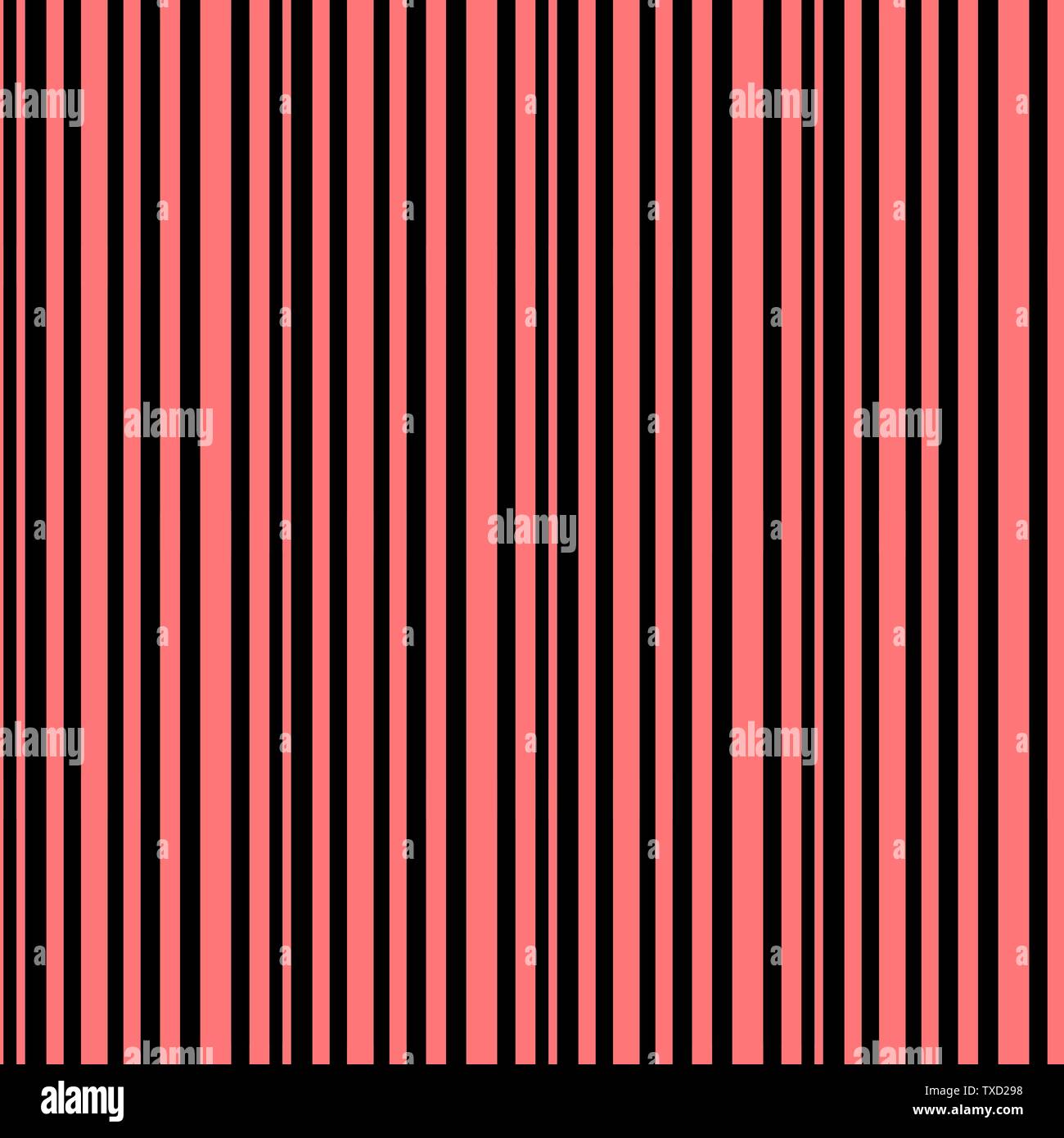 Carta digitale per Scrapbook Rosa red stripes Pattern texture seamless su nero Illustrazione Vettoriale