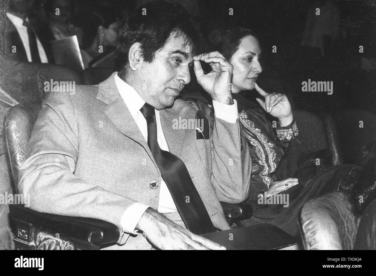 Dilip Kumar, attore indiano, Saira Banu, attrice del film indiano, moglie, Yusuf Khan, Re della tragedia, il primo Khan, India, Asia Foto Stock