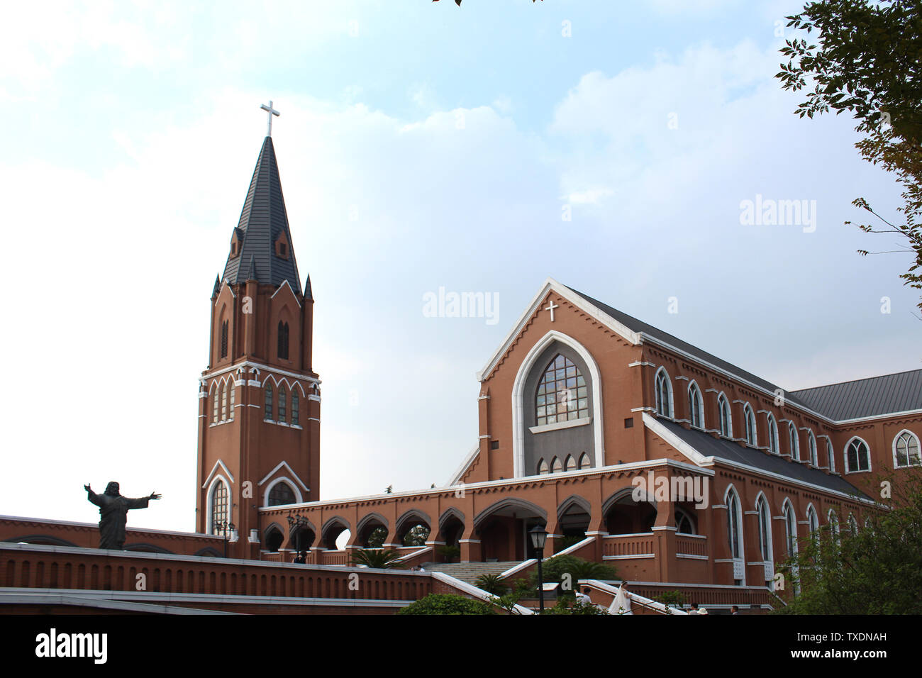 Lago Dushu Chiesa, Suzhou Foto Stock