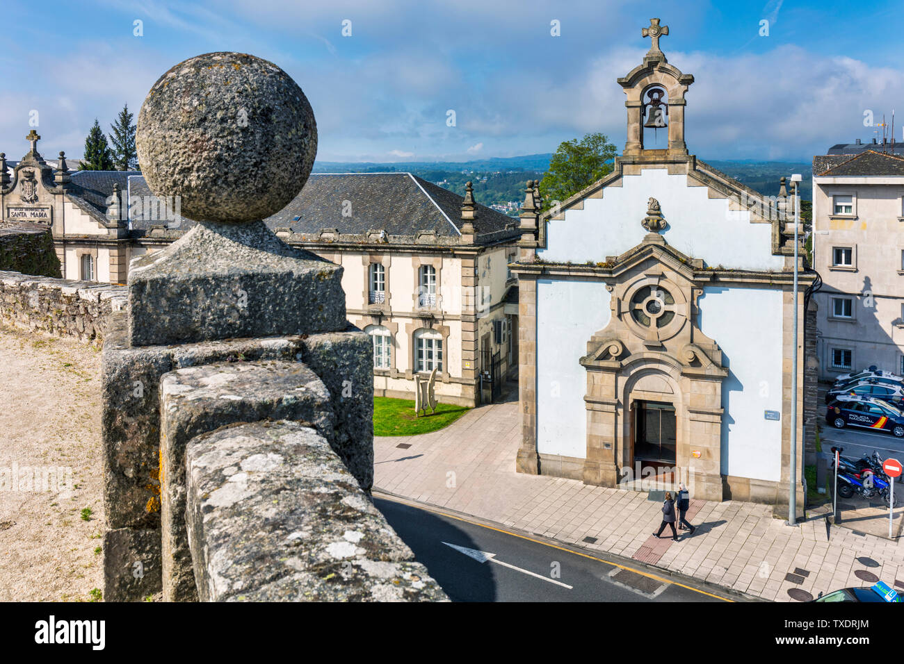 Capela de Santa Maria, Lugo, provincia di Lugo, Galizia, Spagna Foto Stock