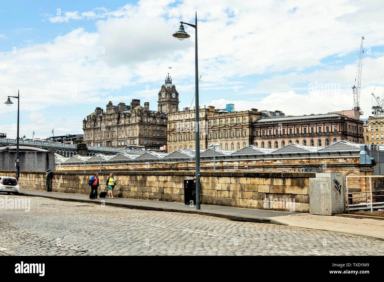 Edimburgo stazione ferroviaria, Scozia, Regno Unito Foto Stock