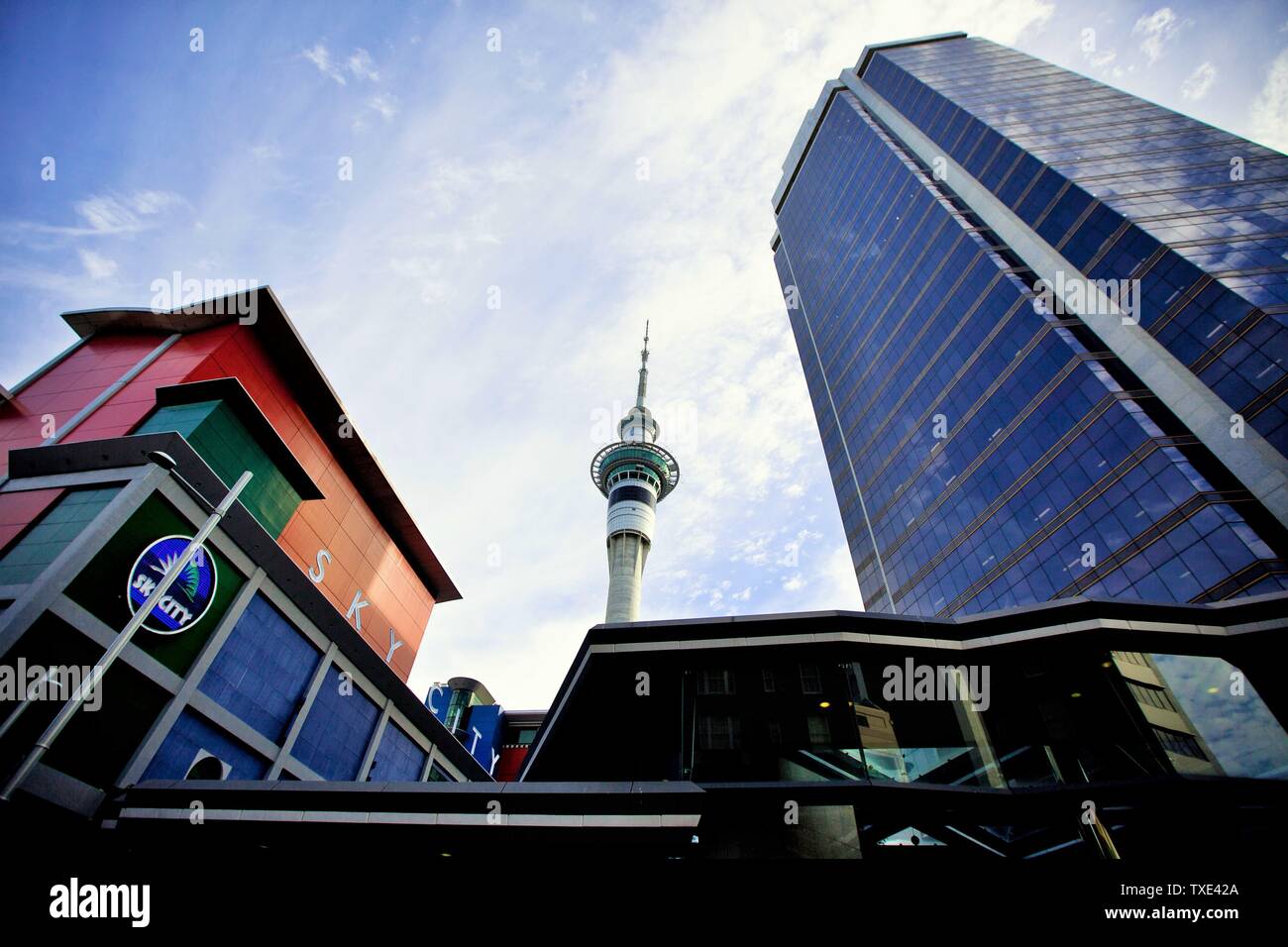 Sky City Center, Central Business, CBD di Auckland, Nuova Zelanda Foto Stock