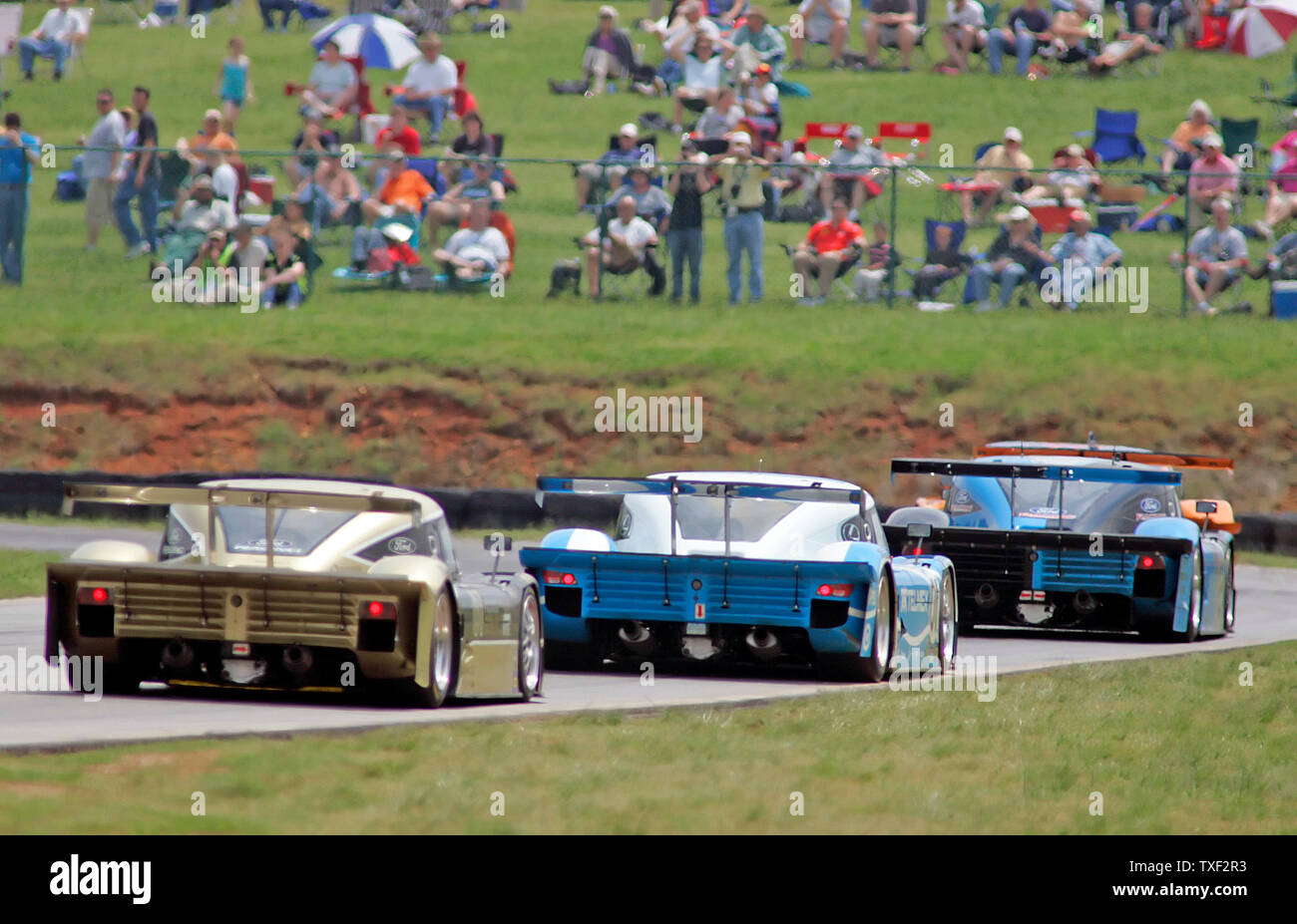 Prototipi di Dayton rigido nel quarto giro durante la corsa del Rolex Bosch serie 250 di ingegneria di Virginia International Speedway in Alton, va il 27 aprile 2008. (UPI foto/Karl B. DeBlaker) Foto Stock