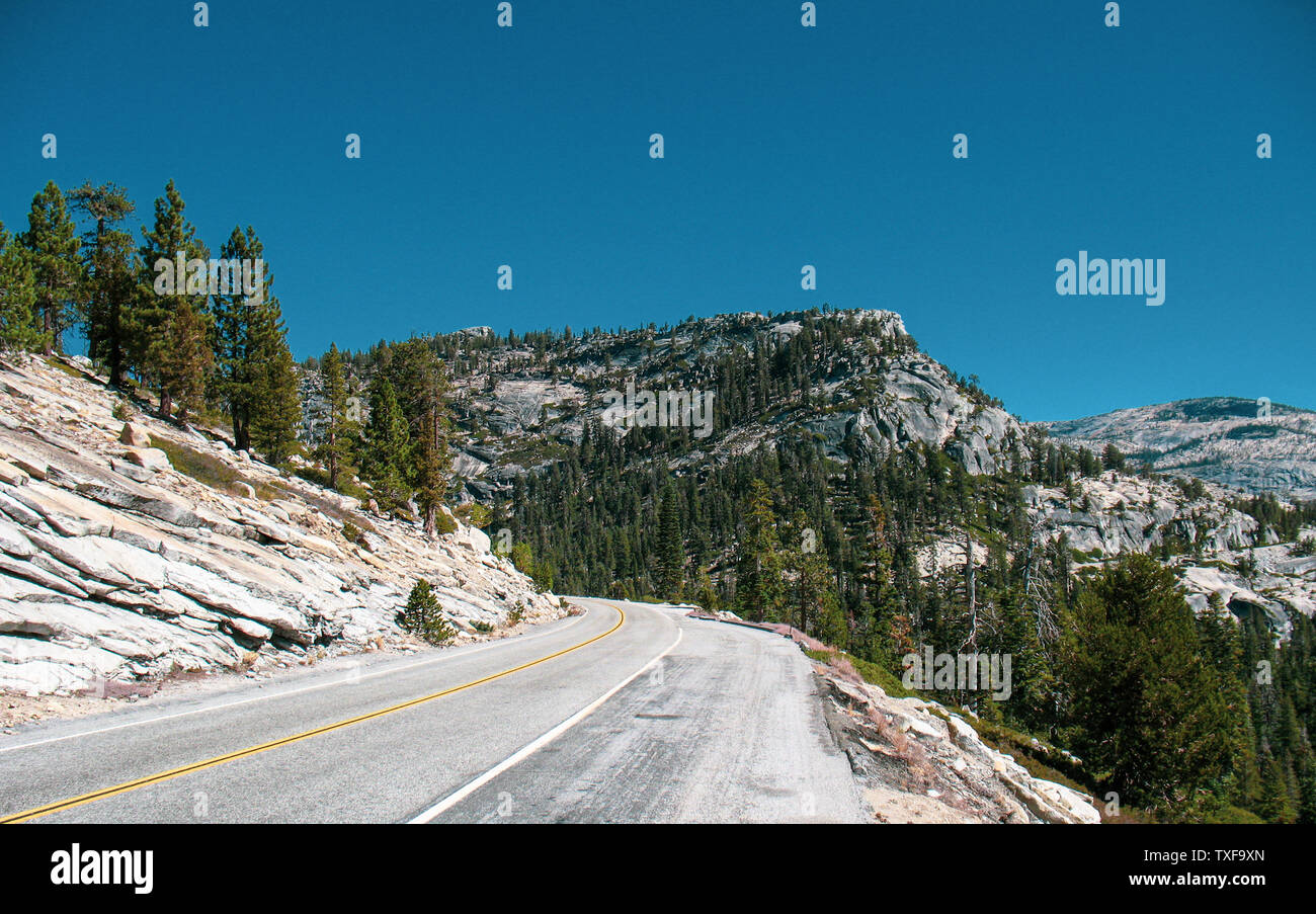 Parco Nazionale di Yosemite, Tioga Pass, California Foto Stock