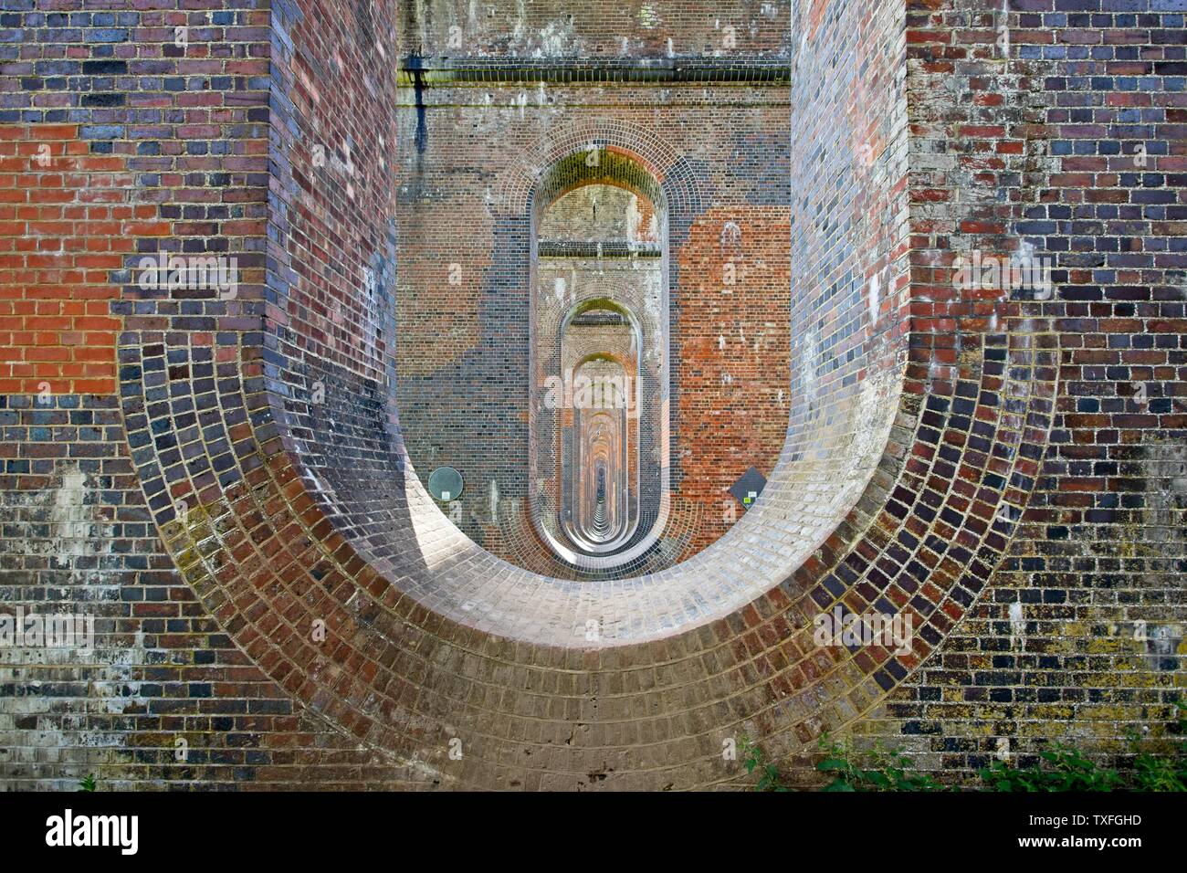 Ouse valley viadotto, Balcombe, West Sussex, Regno Unito Foto Stock