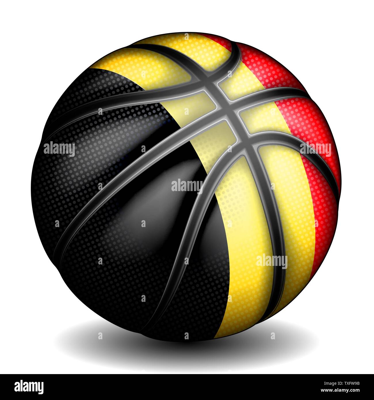 Pallacanestro belga, vettore Illustrazione Vettoriale