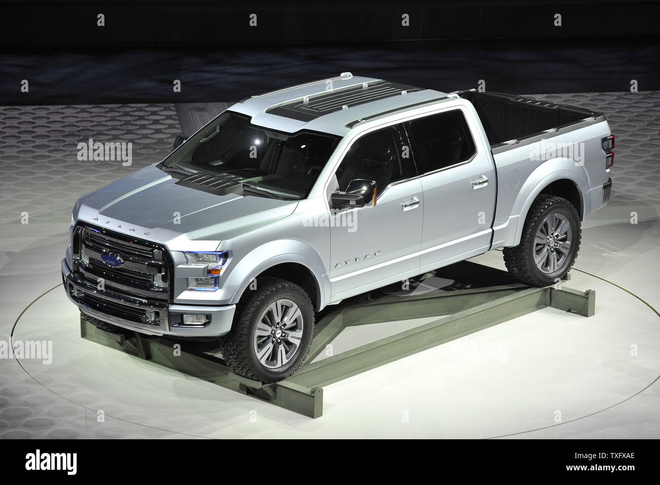 Ford debutta il concetto di Atlas pickup truck al 2013 North American International Auto Show di Detroit su gennaio 15, 2013. UPI/Brian Kersey Foto Stock